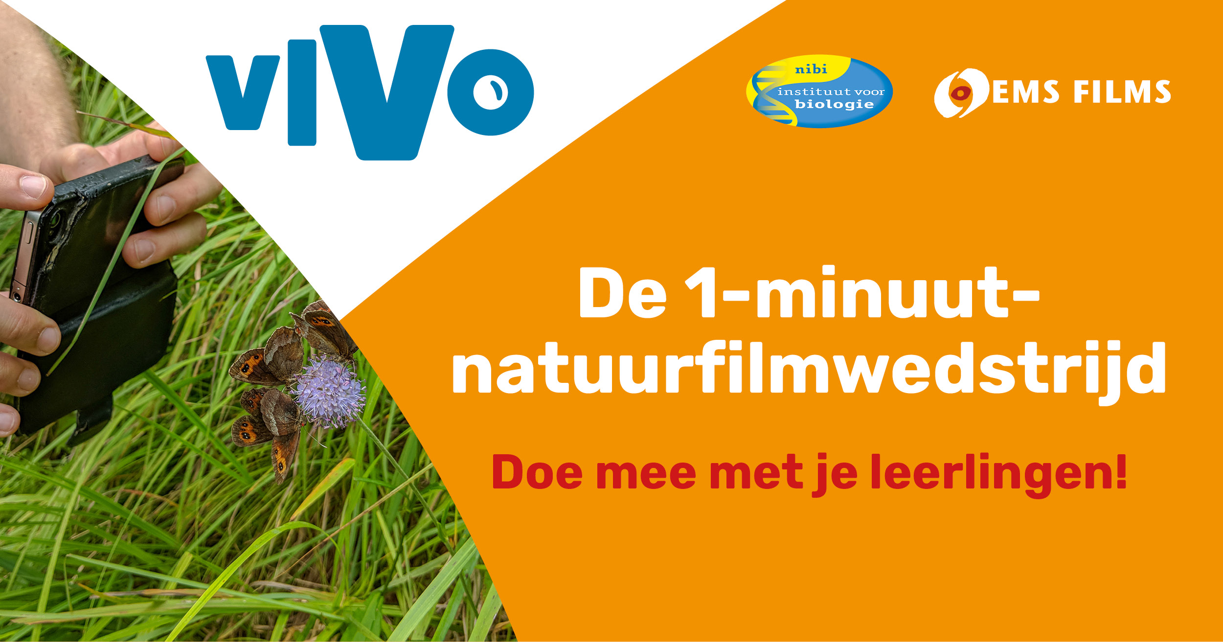 Doe met je leerlingen mee aan de 1-minuut natuurfilmwedstrijd!